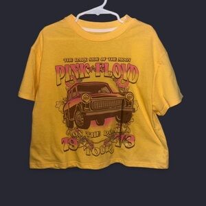 Pink Floyd crop top on the road  Tour T-Shirt